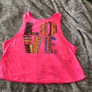 Pink tank top